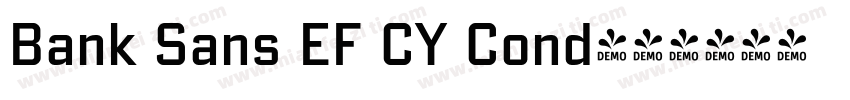 Bank Sans EF CY Cond字体转换